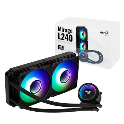 REFRIGERACION LIQUIDA AEROCOOL MIRAGE L240 PWM NEGRO1