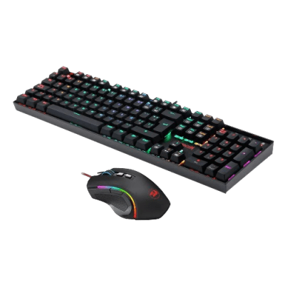 COMBO REDRAGON MITRA (SW-AZUL) K551 + GRIFFIN M607 NEGRO