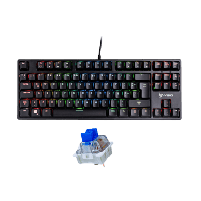 TECLADO MECANICO VSG ALNITAK RGB (SW-AZUL) NEGRO