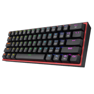 TECLADO MECANICO REDRAGON FIZZ PRO RGB INALAMBRICO BT (SW-ROJO) NEGRO