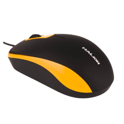 MOUSE HALION RUSSO HA-M818 USB NG-NARANJA