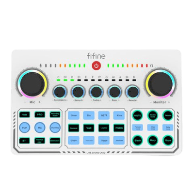 MIXER FIFINE SC6 RGB INALAMBRICO BLANCO1