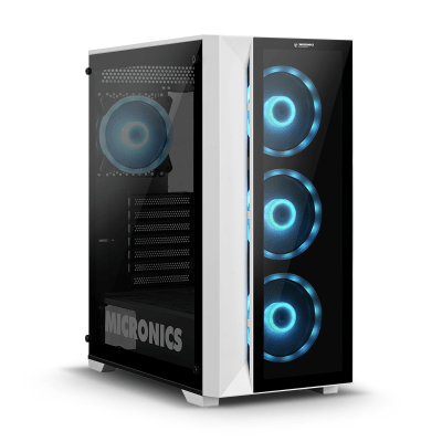 CASE MICRONICS WARRIOR MIC CG803W USB3.0 ATX 4FAN ARGB BLANCO