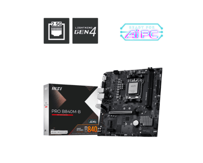 PLACA MADRE MSI PRO B840M-B MATX AM5 DDR51