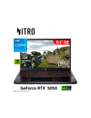 LAPTOP ACER NITRO V 15 ANV15-52-57BB I5 13420H 16GB DDR4 512GB M.2 15.6