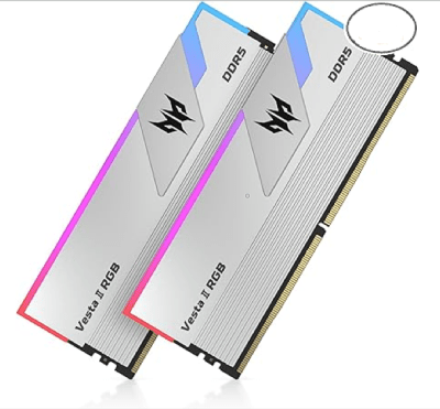 MEMORIA RAM ACER PREDATOR VESTA II 32GB (2X16GB) 6000MHZ DDR5 PLATEADO