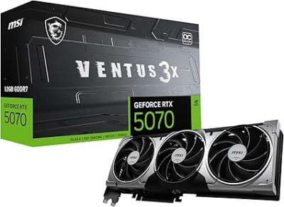 TARJETA DE VIDEO MSI RTX 5070 VENTUS 3X OC EDITION 12GB GDDR71