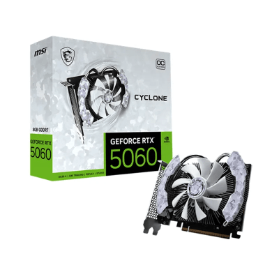 TARJETA DE VIDEO MSI RTX 5060 8GB CYCLONE 1F OC EDITION GDDR7