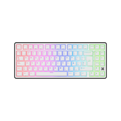 TECLADO MECANICO ROYAL KLUDGE RK-X87 ALAMBRICO RGB 75% SP (SW-CREAMY) BLACK NIGHT