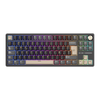TECLADO MECANICO ROYAL KLUDGE RK-R87PRO ALAMBRICO (SW-CREAMY)1