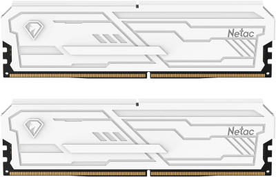 MEMORIA RAM NETAC SHADOW5 32GB (16x2) 3200MHZ DDR4 WHITE1