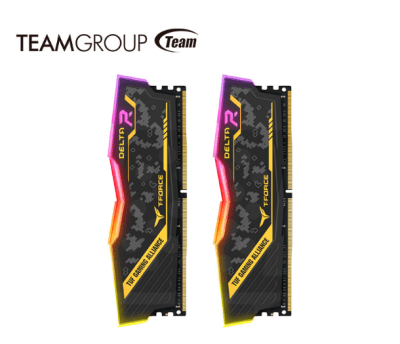 MEMORIA RAM TEAMGROUP T-FORCE DELTA RGB 32GB (16GB x 2) 2666MHZ DDR4 NEGRO