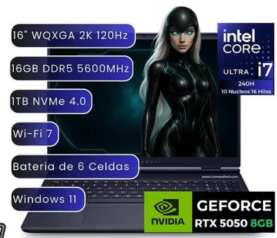 LAPTOP DELL ALIENWARE AURORA 16 GAMING 7 240H 16GB DDR5 1TB M.2 16