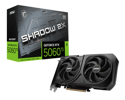 TARJETA DE VIDEO MSI RTX 5060TI 8GB SHADOW 2X OC PLUS GDDR7