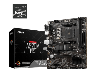 PLACA MSI A520M PRO AM4 DDR4