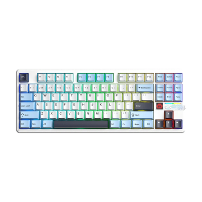 TECLADO MECANICO AULA F87 PRO V2 RGB DONGLE 2.4 BT US (SW-STAR VECTOR)