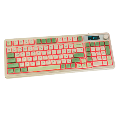 TECLADO MECANICO AULA S99 PRO RGB DONGLE 2.4 BT US1