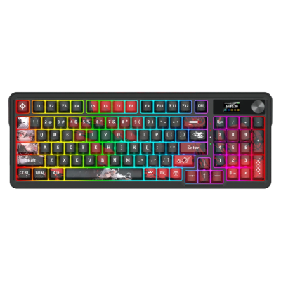 TECLADO MECANICO REDRAGON ARTEMIS PRO RGB DONGLE 2.4 BT US (SW-MINT MAMBO)1