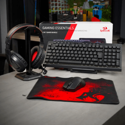 COMBO REDRAGON ESSENTIALS 4 EN 1 S147-SP SHIVA K515 + K1NG M724 + CRONUS H211 + PISCES P016