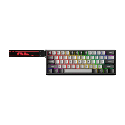 TECLADO MAGNETICO AULA WIN60HE PRO RGB ALAMBRICO 8KHZ US (SW-GRAY WOOD)1