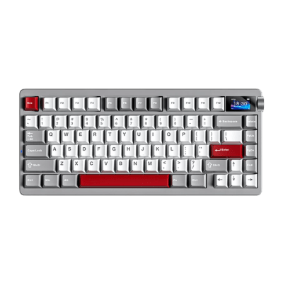 TECLADO MECANICO AULA NOVA75 RGB DONGLE 2.4 BT US (SW-CARAMEL LATTE)