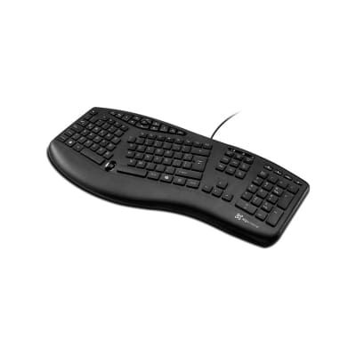TECLADO DE MEMBRANA KLIP XTREME MAJESTIK KBK-250 ERGONOMIC ESPAÑOL NEGRO1