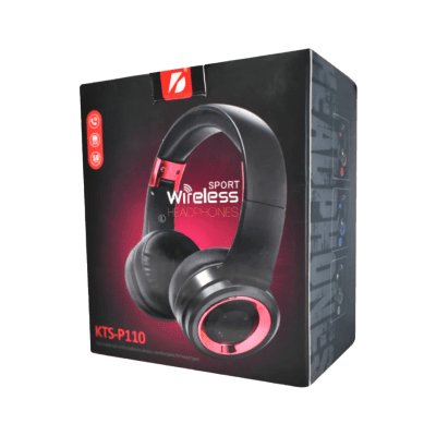 AURICULARES KTS-P110 SPORT WIRELESS | BLACK/RED