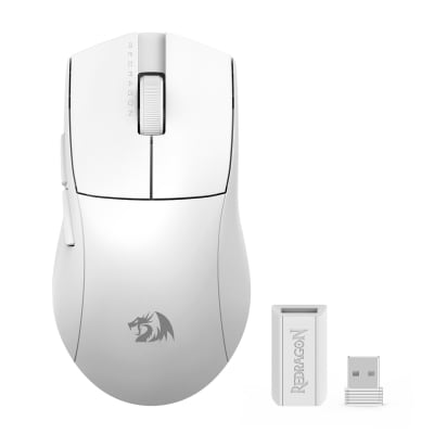 MOUSE REDRAGON K1NG PRO M916W (1K HZ) INALAMBRICO BT USB 26KDPI BLANCO1