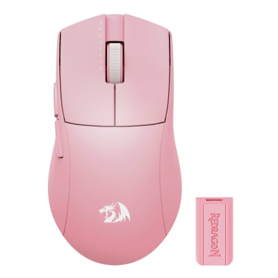 MOUSE REDRAGON K1NG PRO M916 (4K HZ) INALAMBRICO USB 26KDPI ROSADO1