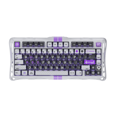 TECLADO MECANICO GRAVASTAR MERCURY V75 ALAMBRICO (SW-HF MAGNETIC) - MECHA GRAY