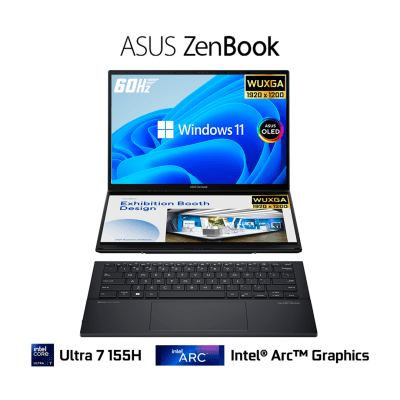 LAPTOP ASUS ZENBOOK DUO UX8406MA-DS76T | ULTRA 7 155H | 16GB RAM | 1TB SSD | DUAL 14