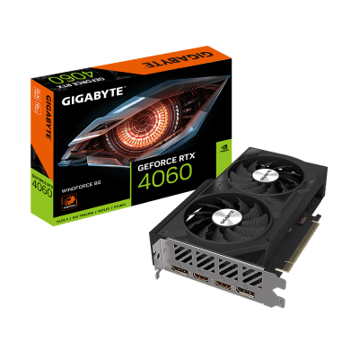 TARJETA DE VIDEO GIGABYTE RTX 4060 8GB WINDFORCE OC GDDR6