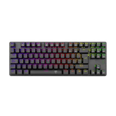 TECLADO MECANICO T-DAGGER BORA RAINBOW ESPAÑOL (SW-ROJO) NEGRO