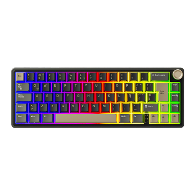 TECLADO MECANICO ROYAL KLUDGE RK-R65 ALAMBRICO (SW-BROWN)-PHANTOM1