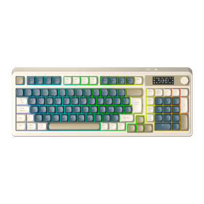 TECLADO DE MEMBRANA AULA S99 PRO RGB DONGLE 2.4 BT SP GREY