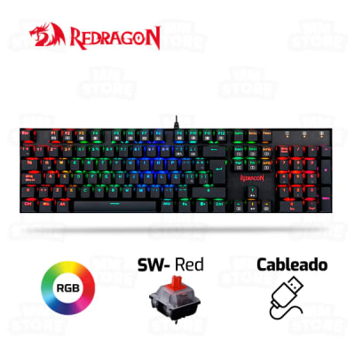TECLADO MECANICO REDRAGON MITRA K551RGB ESPAÑOL-SPS (SW-ROJO) NEGRO1
