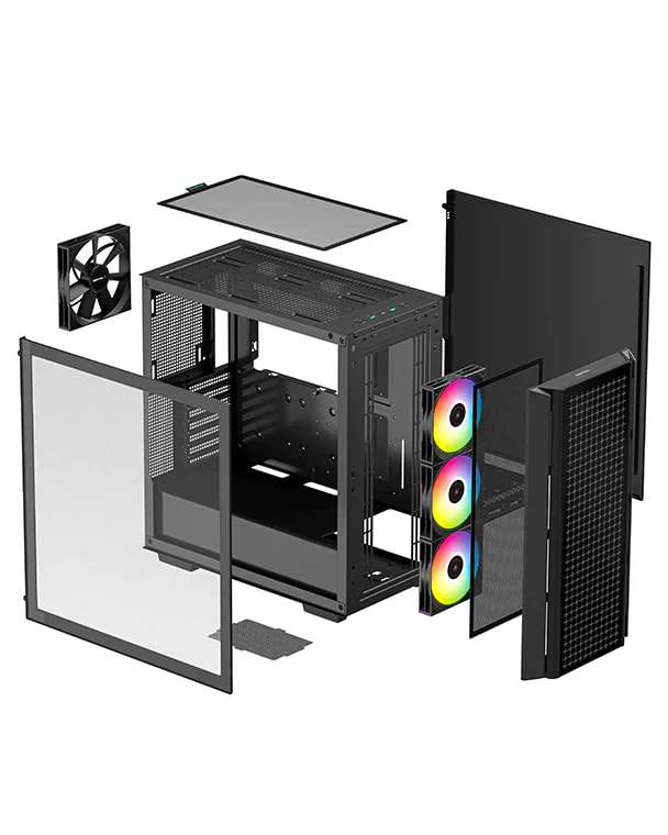 CASE DEEPCOOL CG540 ARGB MID TOWER NEGRO5