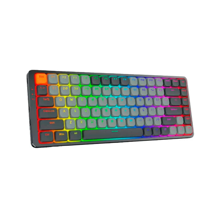 TECLADO MECANICO REDRAGON AZURE RGB INALAMBRICO BT INGLES (SW-ROJO) BLANCO-GRIS 0