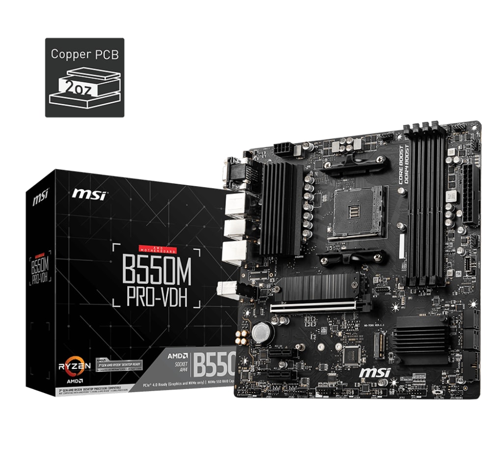 PLACA MSI B550M PRO VDH MAX AM4 | DDR4 1
