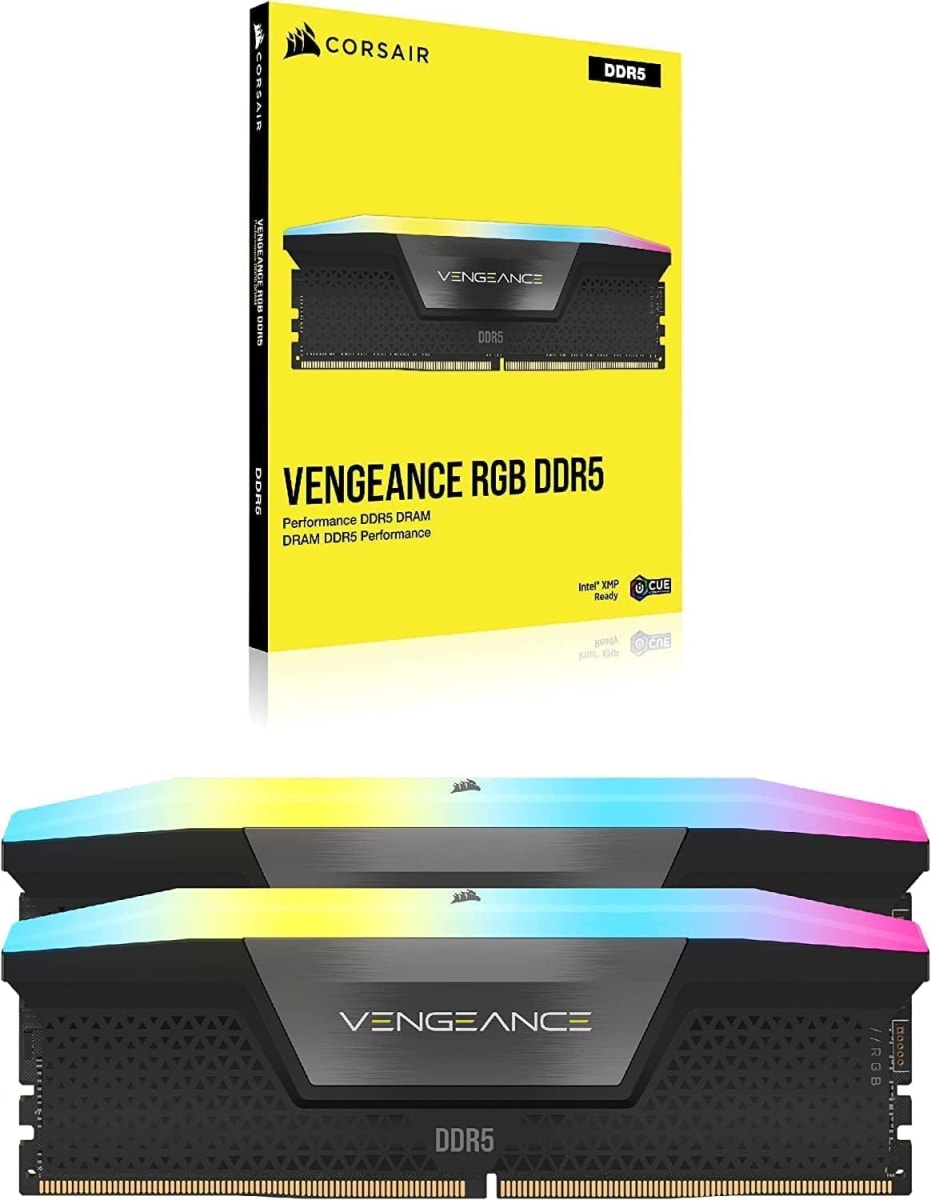 MEMORIA RAM CORSAIR VENGEANCE RGB 32GB(2x16GB) 6000MHZ DDR5 0
