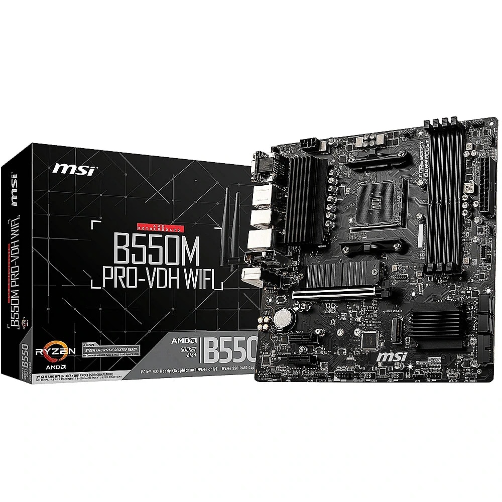 PLACA MSI B450 PRO VDH MAX MICRO ATX AM4 DDR4 1