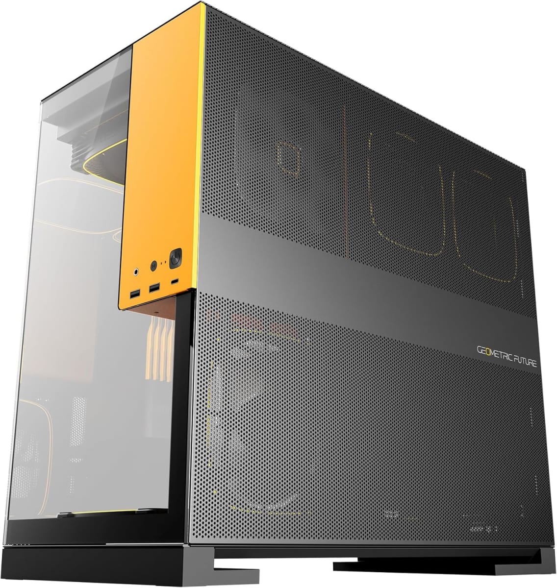 CASE GAMER GEOMETRIC FUTURE M5 ARGB | BLACK/YELLOW | 5 FANS X 140MM5