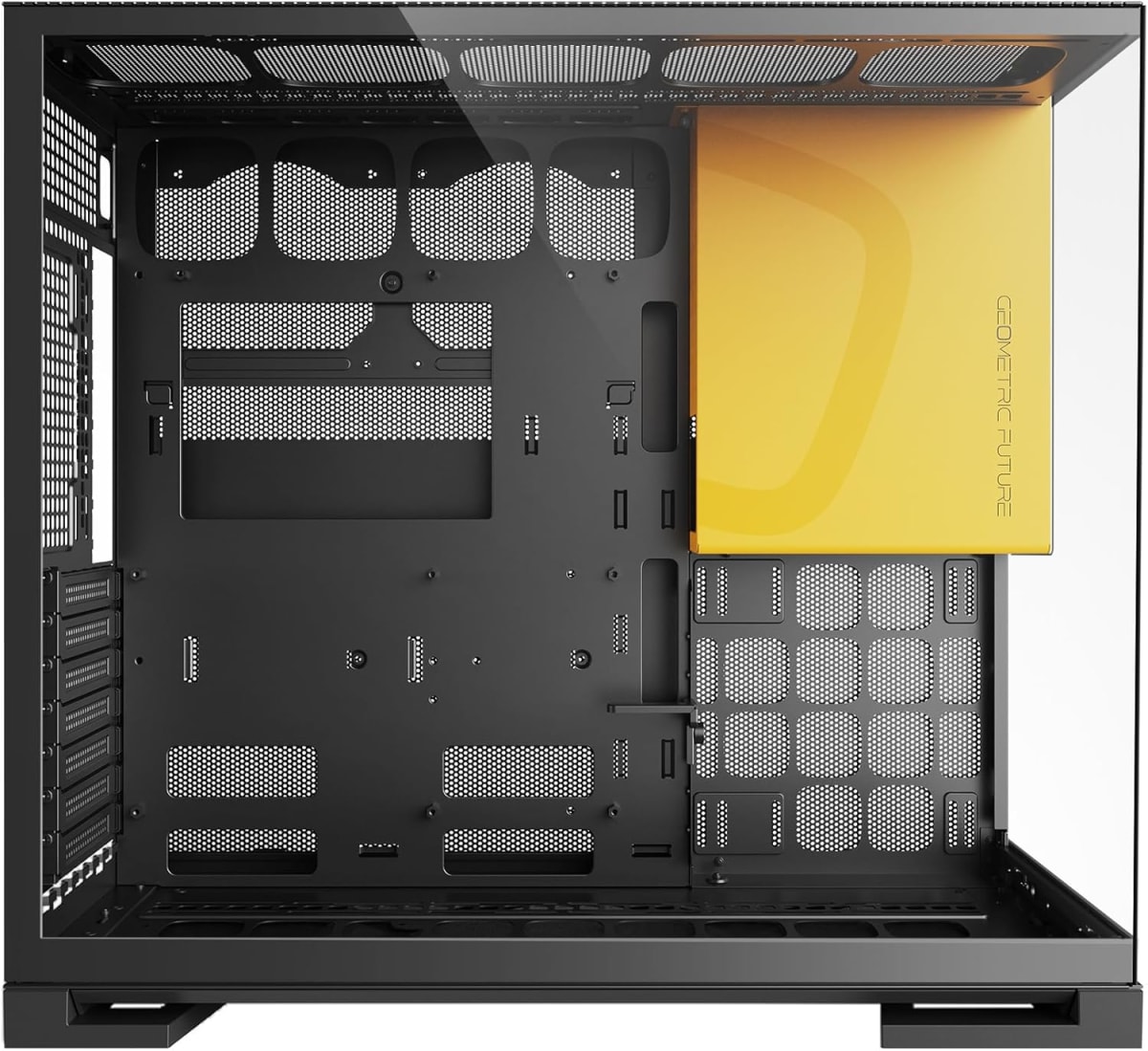 CASE GAMER GEOMETRIC FUTURE M5 ARGB | BLACK/YELLOW | 5 FANS X 140MM6