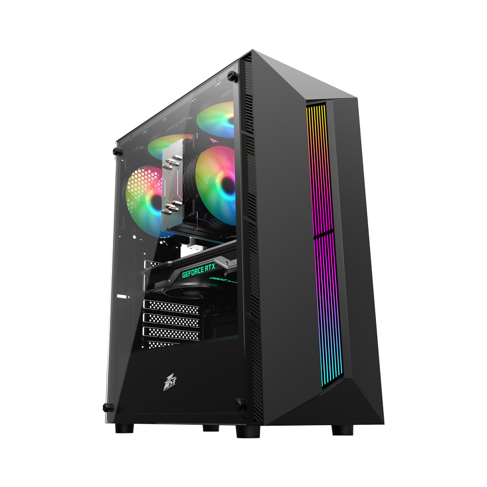 CASE GAMING 1ST PLAYER RB-5 RAINBOW NEGRO2