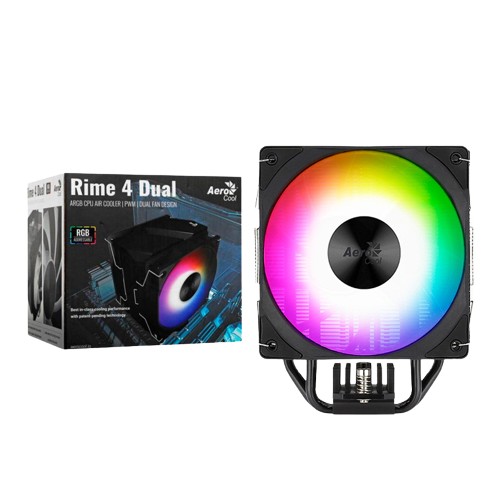 REFRIGERACION POR AIRE AEROCOOL RIME 4 ARGB PWM 4P NEGRO 0