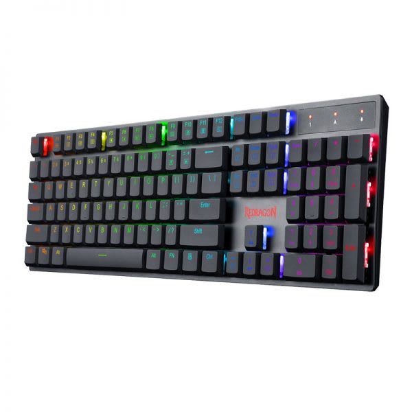 TECLADO MECANICO REDRAGON APAS RGB (SW-AZUL) NEGRO 0