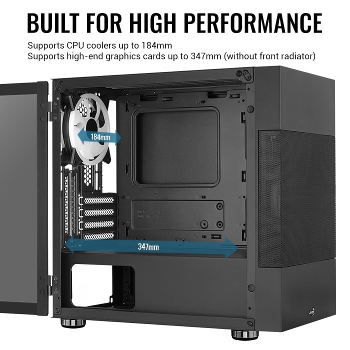 CASE AEROCOOL ATOMIC-G-BK-V2 NEGRO10