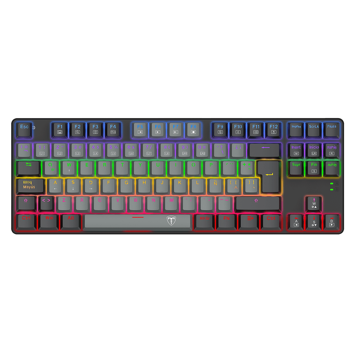 TECLADO MECANICO T-DAGGER BORA RAINBOW ESPAÑOL (SW-ROJO) NEGRO5
