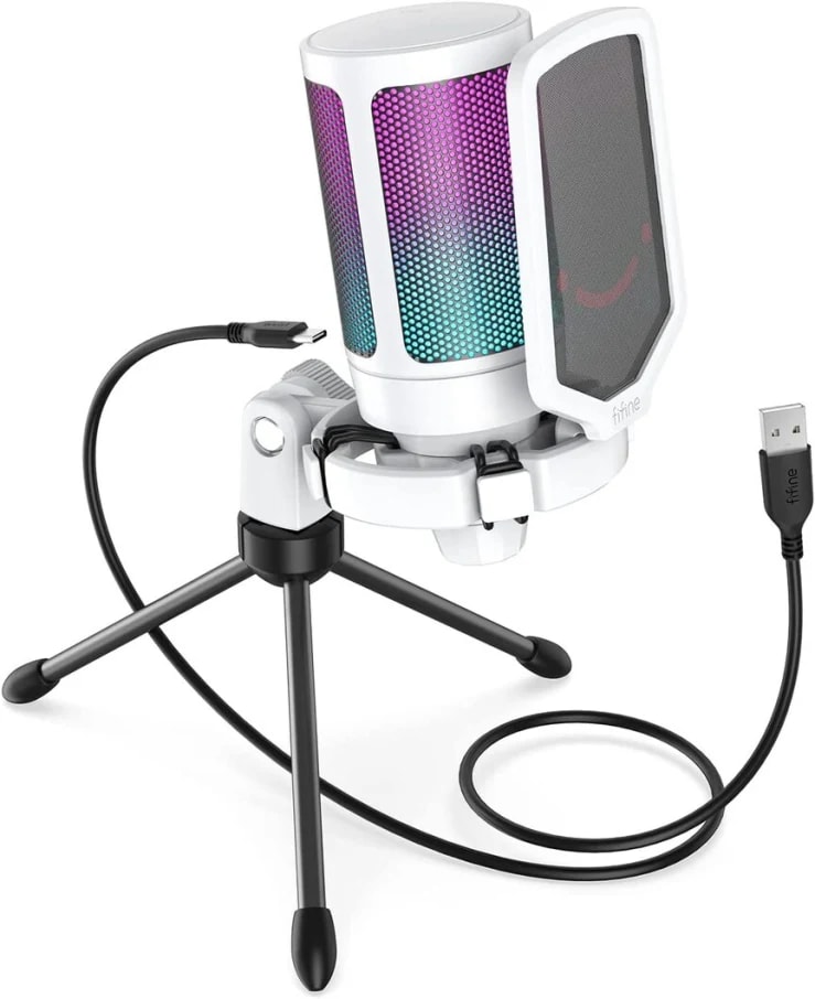 MICROFONO FIFINE A6V BLANCO2