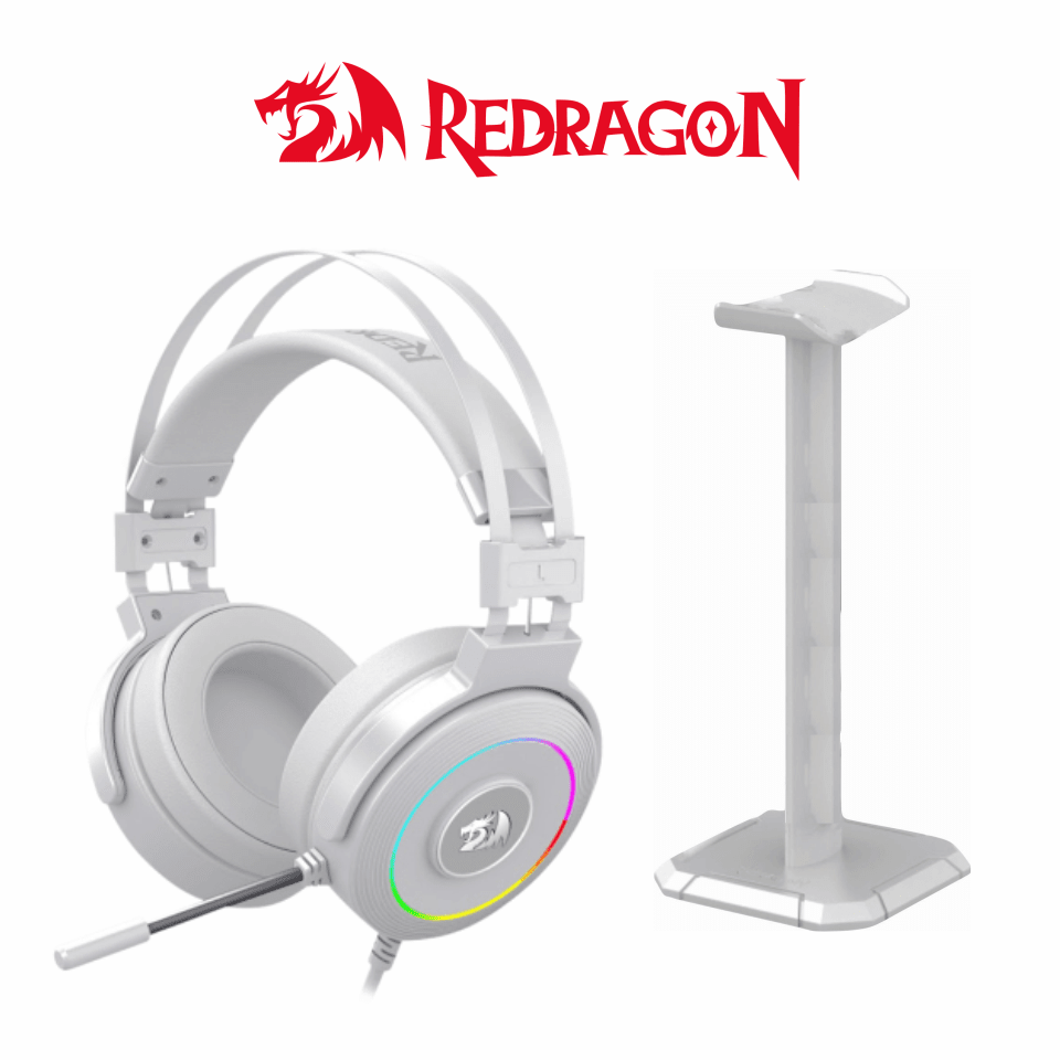 AURICULARES REDRAGON LAMIA C/STAND H320W-RGB 7.1 BLANCO 0